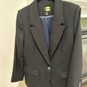 J Crew women’s Black Italian City Wool Blend Fabric Willa Blazer size 6